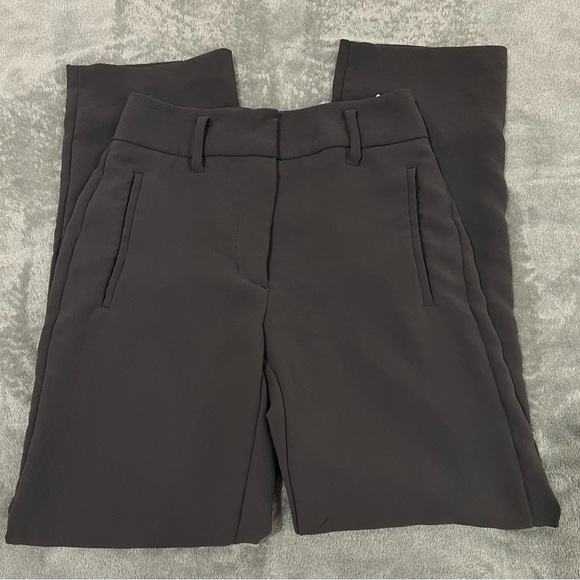 Aritzia tie front pants size 0 | Peppercorn gray - Picture 1 of 4